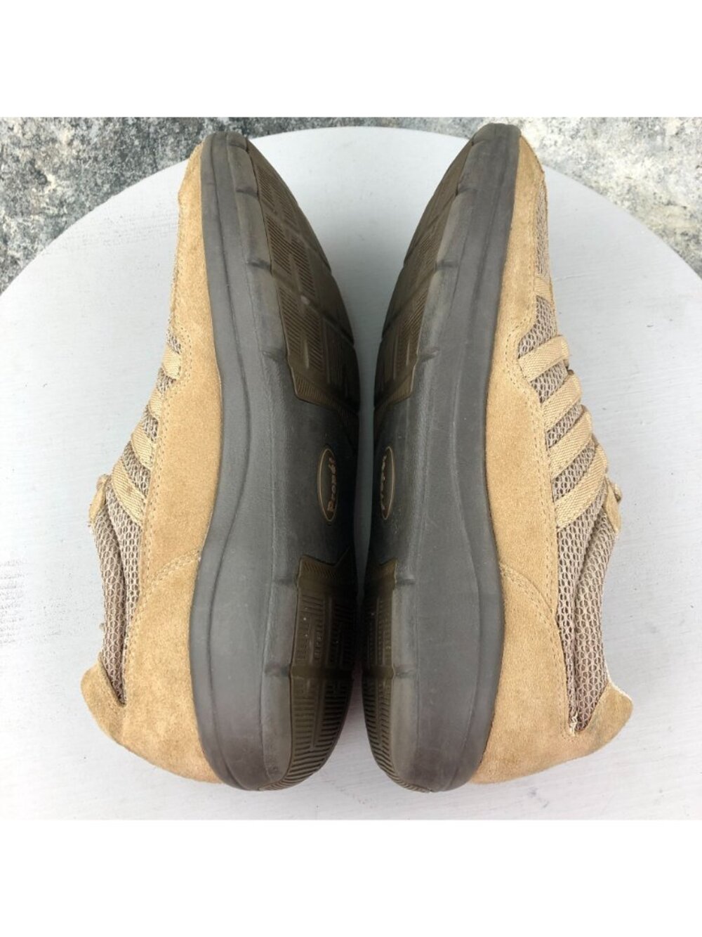 Propet Men's Size 9 Shadow Warm Taupe/Taupe Brown Lace-Up Sneakers Shoes M3213 - Picture 8 of 12